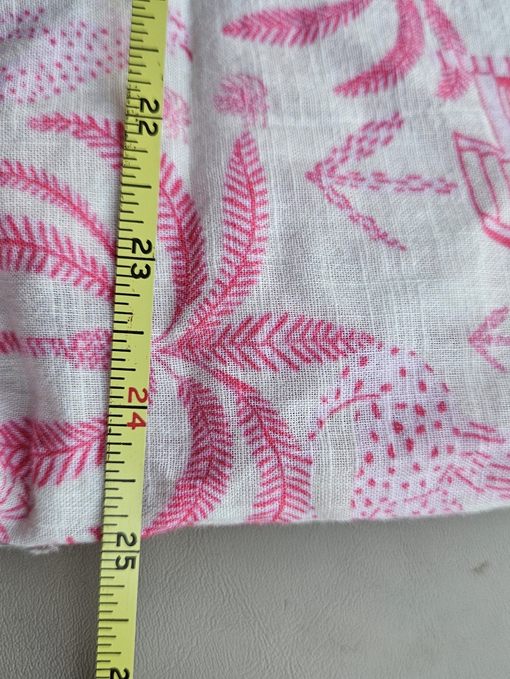 Cost Plus World Market Pink and White Tropical Print Women's One-Piece Romper - Picture 6 of 9